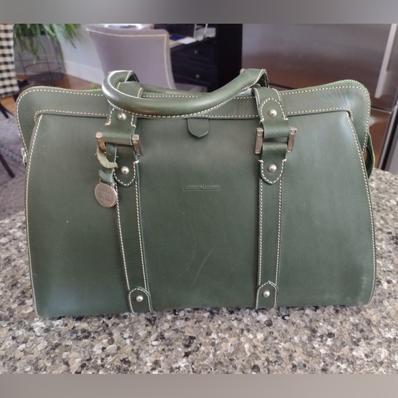 Dooney & Bourke Handbags - Dooney & Bourke Alto Leather Satchel in Ivy Green